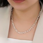 نیم ست استیل- گردنبند آبکاری نقره