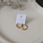 گوشواره چند ضلعی آیینه ای ژوپینگ