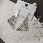 گوشواره مجلسی آویز آبکاری رادیوم