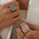 انگشتر زنانه استیل لوئوه رنگ ثابت