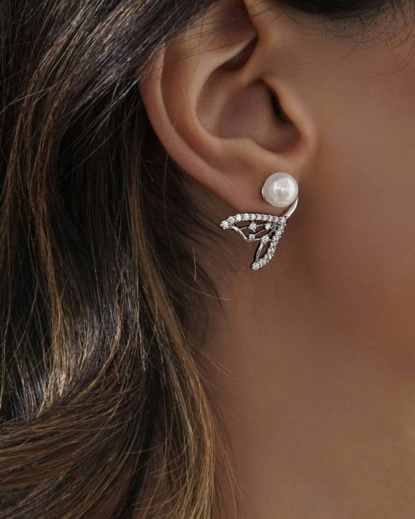گوشواره دم وال مرواریدی ژوپینگ