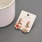 گوشواره قلب و ستاره ژوپینگ