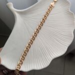دستبند طرح هرمس ژوپینگ با روکش طلا و سطح آینه ای
