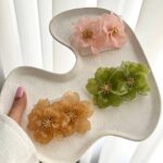 گوشواره رزینی طرح گل